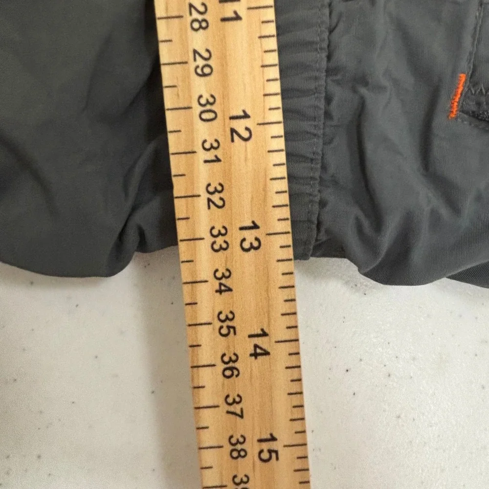Lands End Kids Gray Squall Insulated Snow Bibs Overalls Size 8 Reinforced Knees
